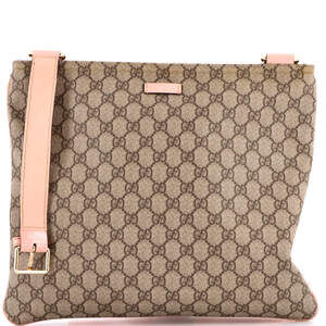 Gucci Flat Messenger Bag Gg Canvas #214978G78B